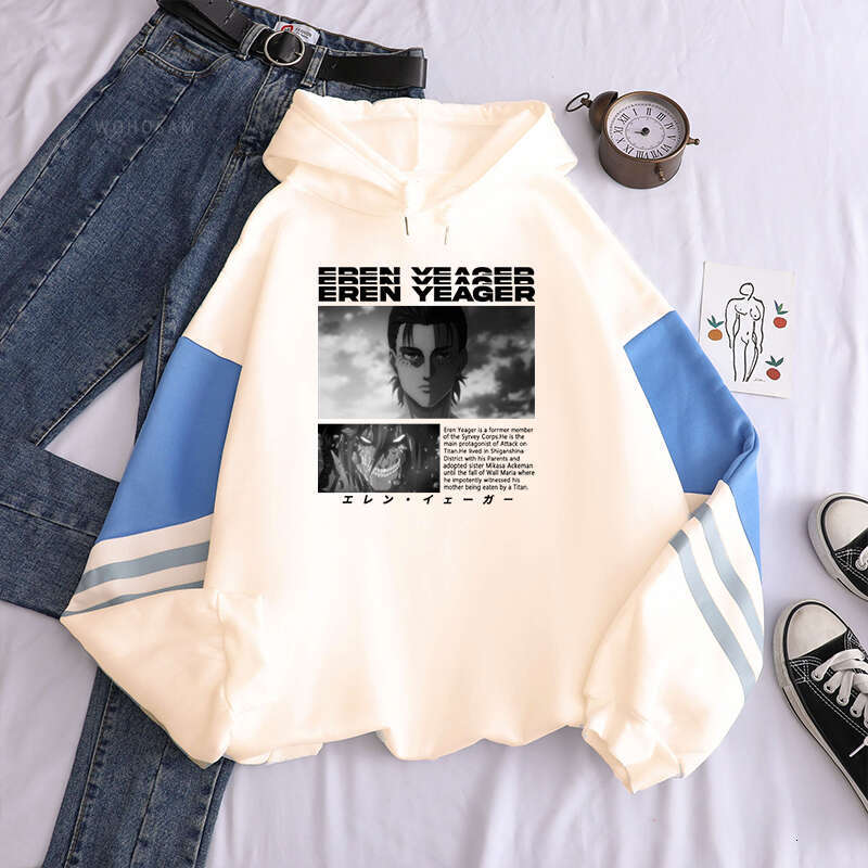 Anime Haruku Attack On Titan Yeager Eren Graphic Men Women Hoodies Shingeki No Kyojin Plus Size Sweatshirt Winter Pullover