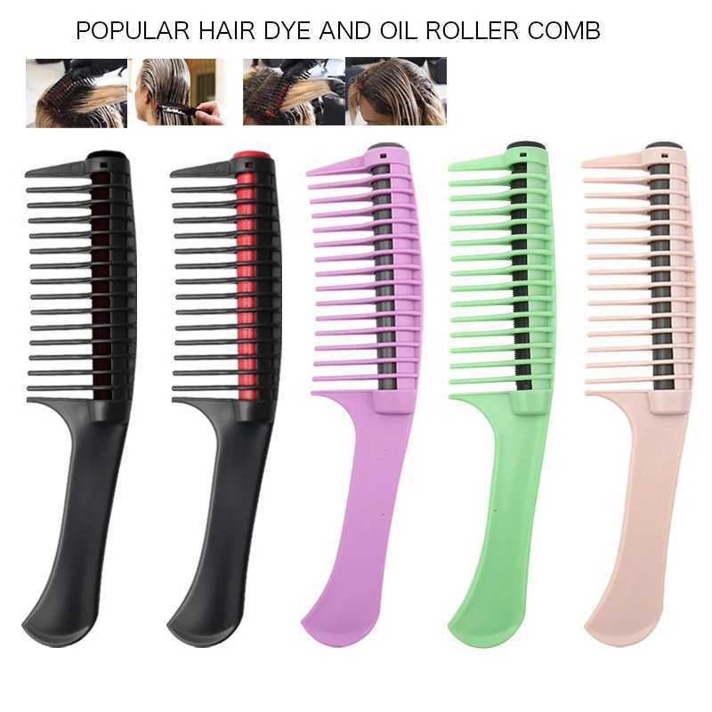 Sdotter 1pc professional anti splicing and chamfering roller comb hair dye tool comb paint brush hair color brush hair dye brush W240813