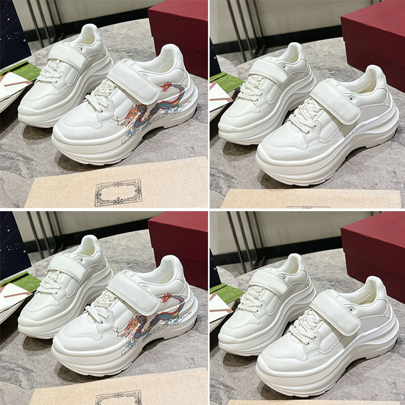 Women Classics Wave Wedge Sneakers Comfortable Wear Resistant Non Slip Thick Soles Shoes Fashion Outdoors High Quality Leather Embossed Logo Spor