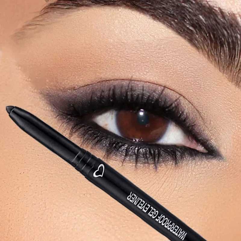 Black Brown Quick-drying Eyeliner Waterproof Liquid Eyeliner Gel Pen Long Lasting Smooth Pencil Not Blooming Eye Makeup Cosmetic Y240813