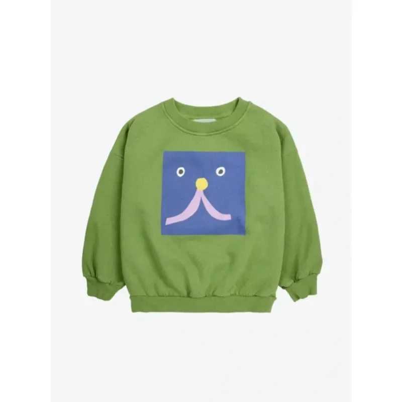 Child Sweatshirts 2024 Autumn Collection New Boys and Girls Round Neck Pullover Printed Tops Baby Warm ClothesY240814