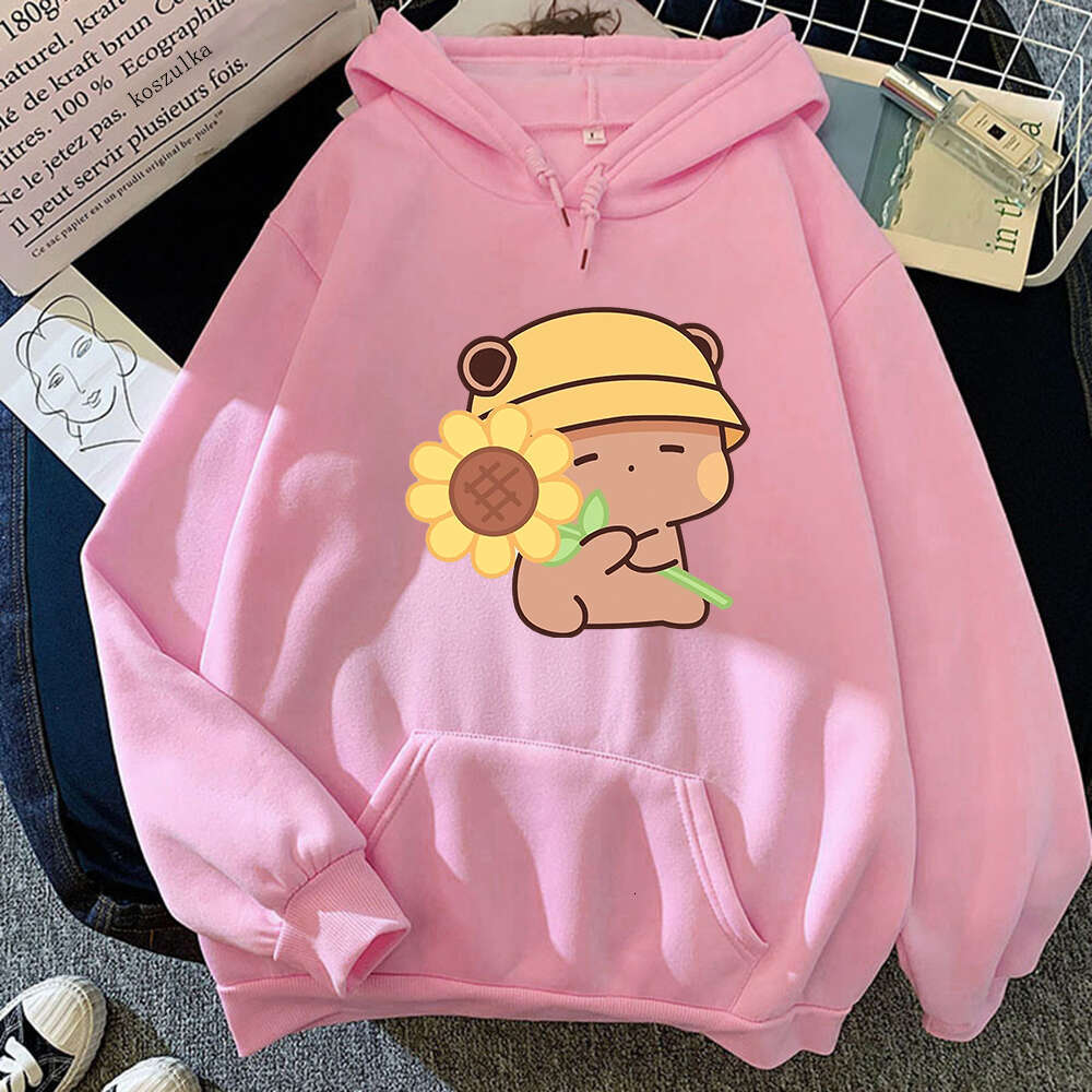 Bubu Dudu Suowers Hoodie Women Cut Graphic Sweatshirts Funny Kawaii Hoodies Plus Size Haruku Cartoon Casual Pullover s
