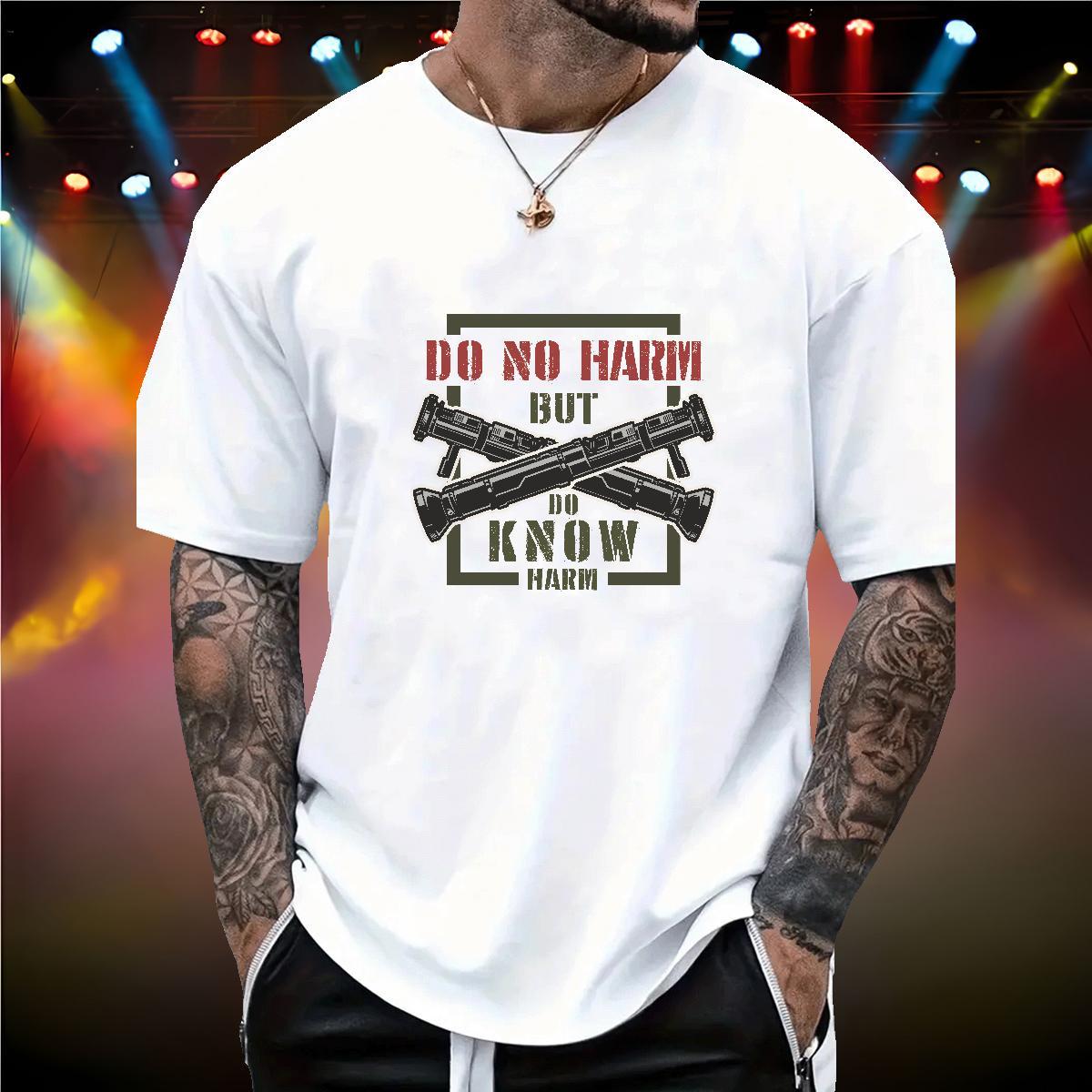 Unisex T Shirt For Man gun Short Sleeve Soft Daily Outfit Plus Size Custom 230g Pure Cotton Tshirt for Man Woman Designer Fashion Wear