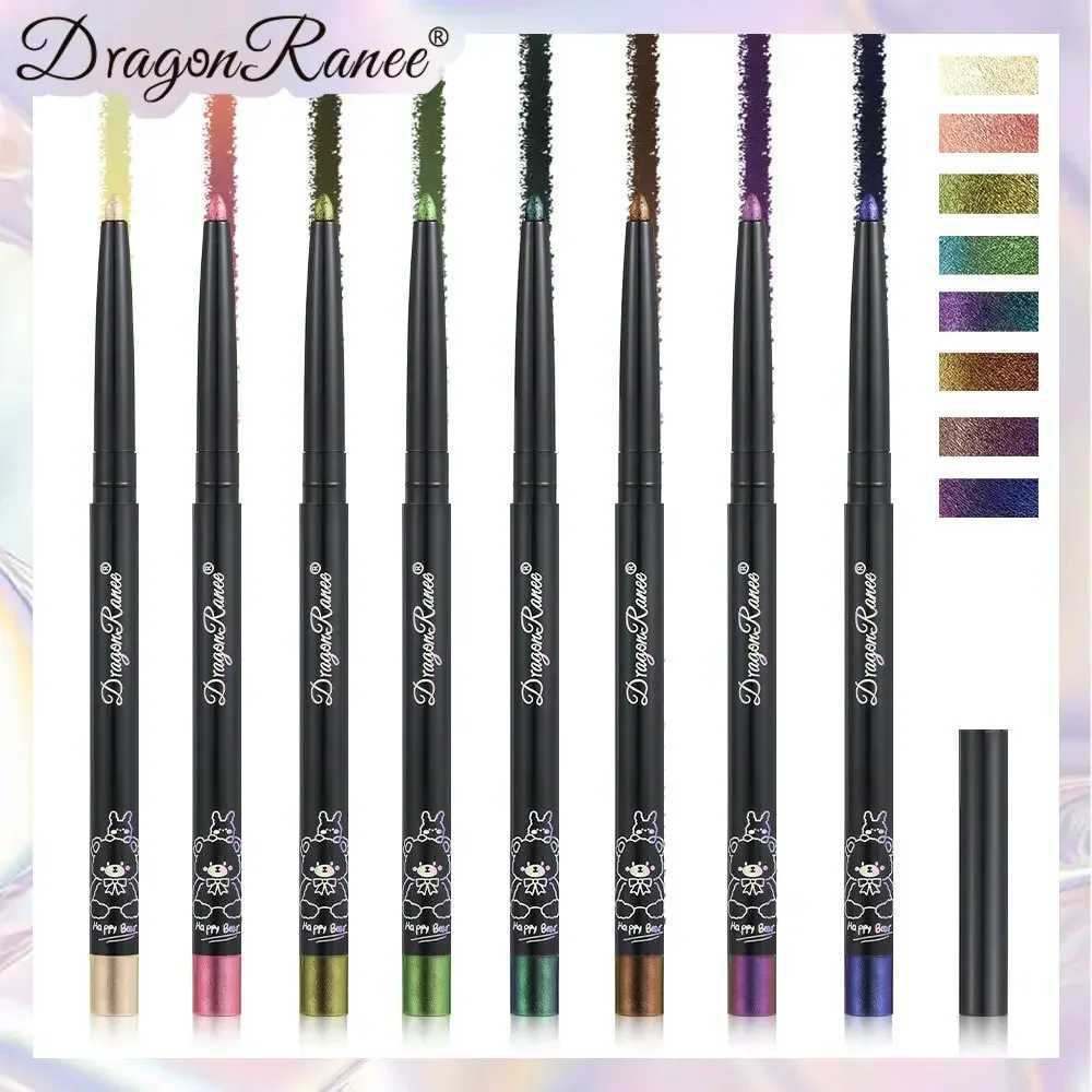 Glitter Metallic Eye Shadow Liner Pencil Waterproof Shiny Chrome Eyeliner Pearl Green Gold Purple Lying Silkworm Pen Makeup Tool Y240813
