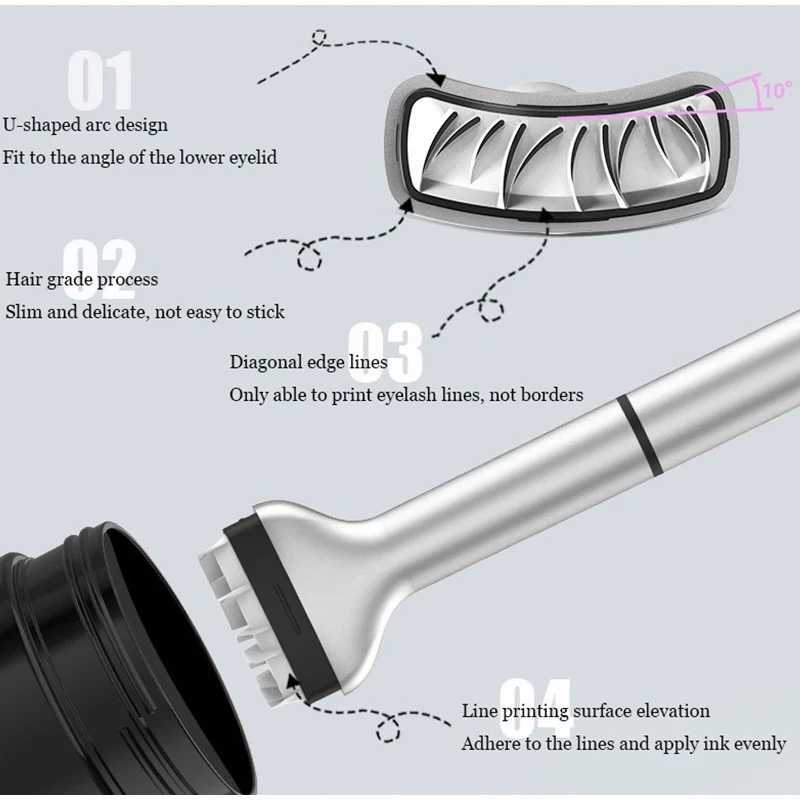 2 Color High Quality Lower Eyelash Seal Eyeliner Pen Professional Waterproof Smudge-proof Eye Liner 2 In 1 Korean Cosmetics Y240813