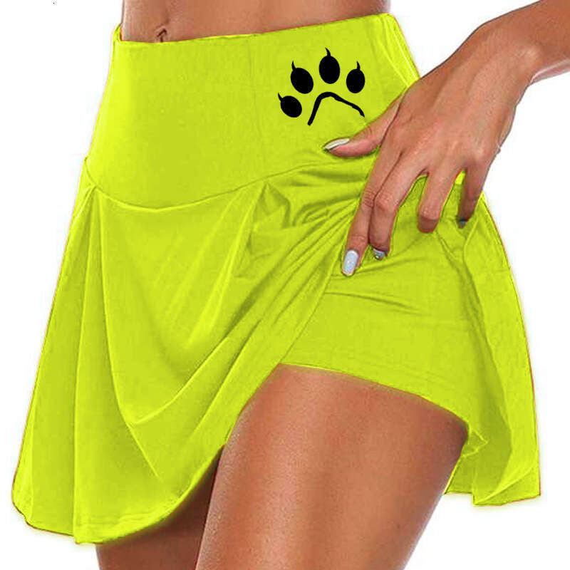 Women Cute Printed Tennis Skirts Golf Fiess Mini Skirt High Waist Athletic Running Short Quick Dry Sport Yoga Shorts s