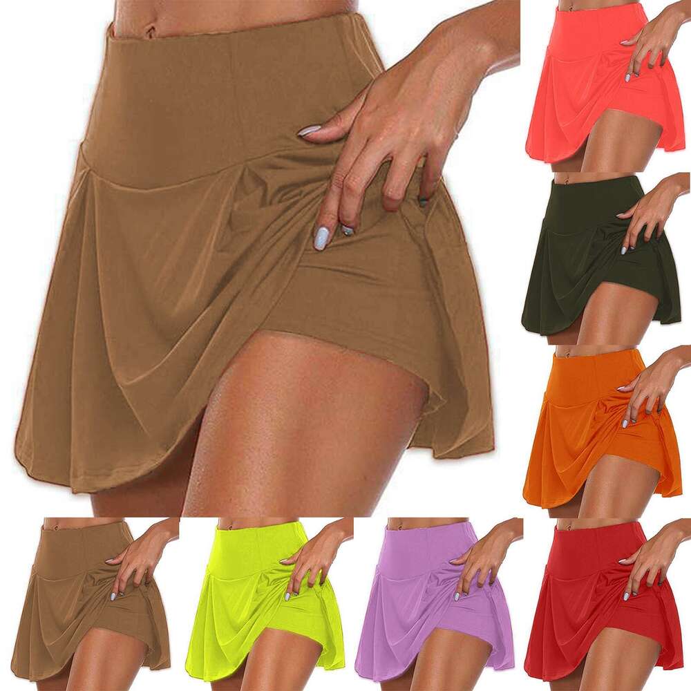 Daily Womens Casual Workout Printed Tennis Sport Active Skirt Yoga Shorts Bulk