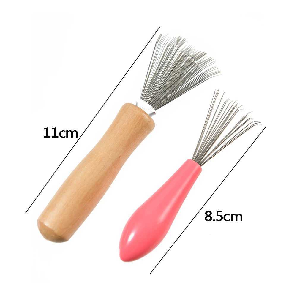 1 piece of wooden comb cleaning machine delicate cleaning detachable brush cleaning tool handle embedded tool W240813