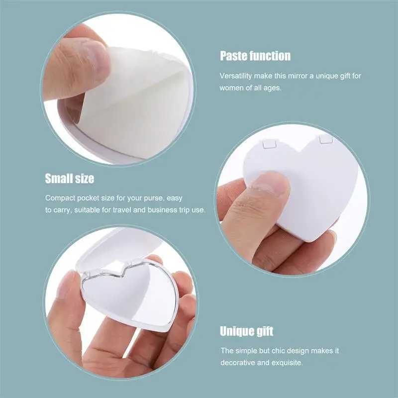 20 Pocket Makeup Mirrors Portable Travel Compact Folding Mirrors Womens Desktop Folding Handbag Makeup Mirrors W240813
