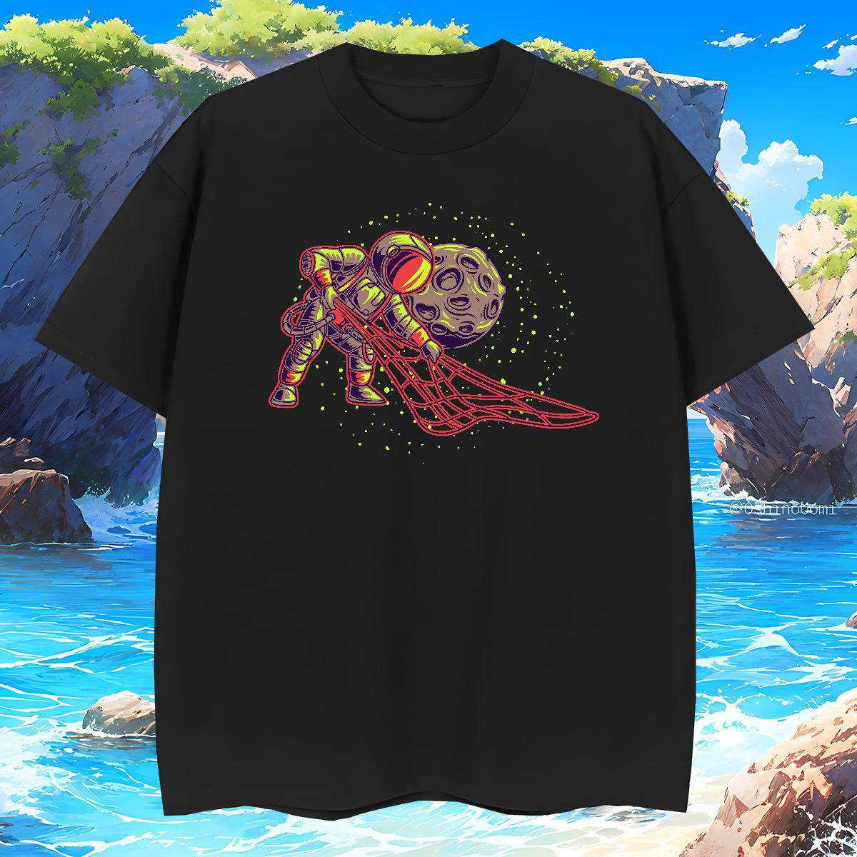 Mens T Shirts 100% Cotton 230g universe Street Casual Breathable Short Sleeve Plus Size Custom Men Clothes T-Shirt DIY Customized Unisex Tee Shirt
