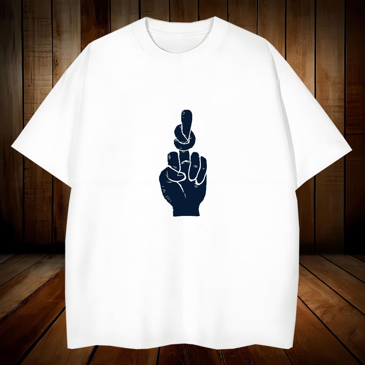 Men T Shirts 230g Cotton hands Street Breathable Black White Men Clothes T-Shirt DIY Customized Free Shipping Top Tees