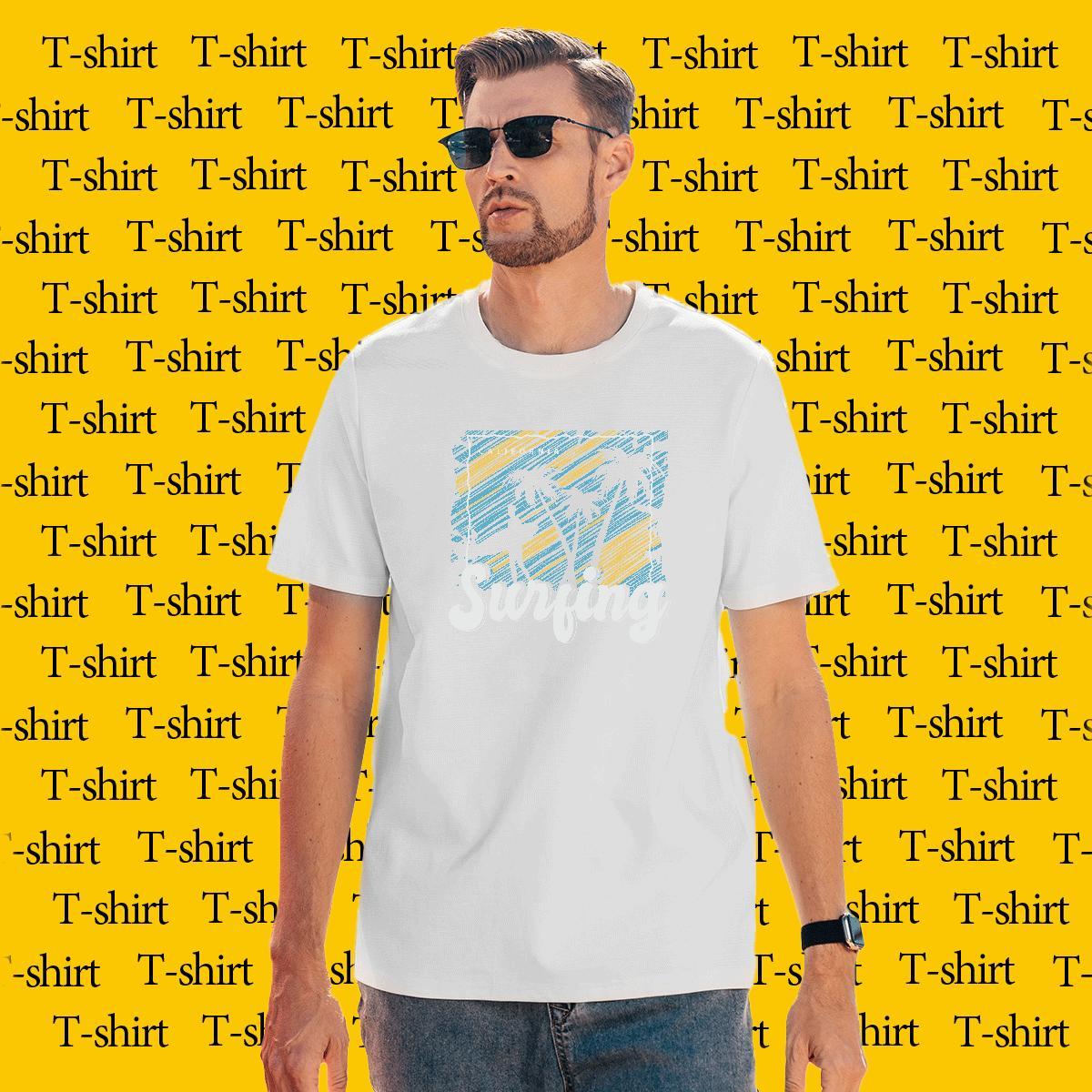 Unisex tree Men T Shirts Daily Wear Tshirt for Man Woman 230g Cotton 2024 Breathable Customized Print Tees Shirts