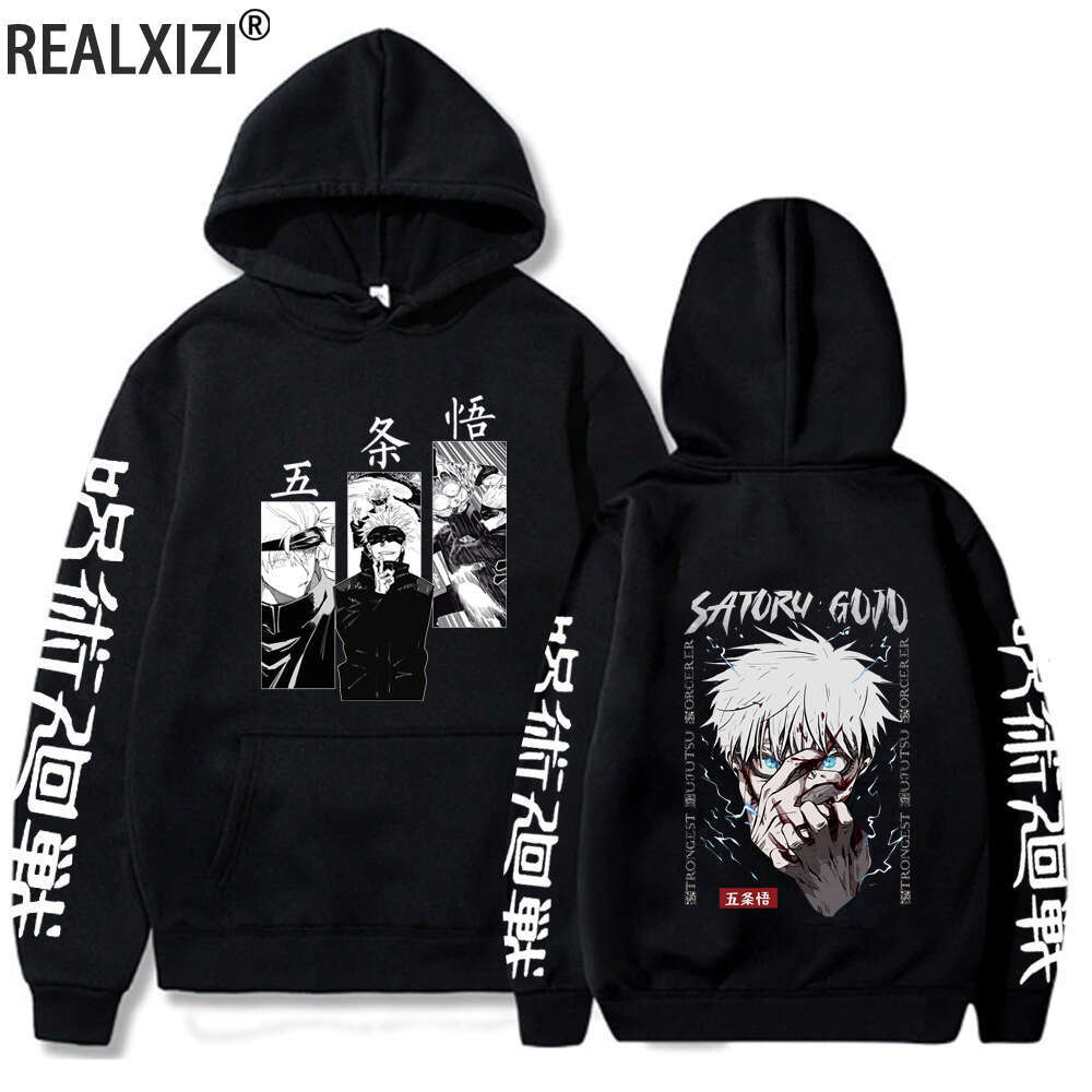Hoodies Anime Jujutsu Kaisen Satoru Gojo Sweatshirt Itadori Streetwear Pullover Plus Size Autumn Winter Hoodie