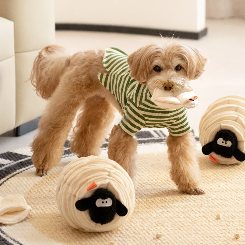 Mewoofun Dog Sniffing Toy Sheep Shaped Hiding Food Toy Sniffing Toy Puppy Slow Food Interactive Toys Easy Clean Pet Supplies 240812