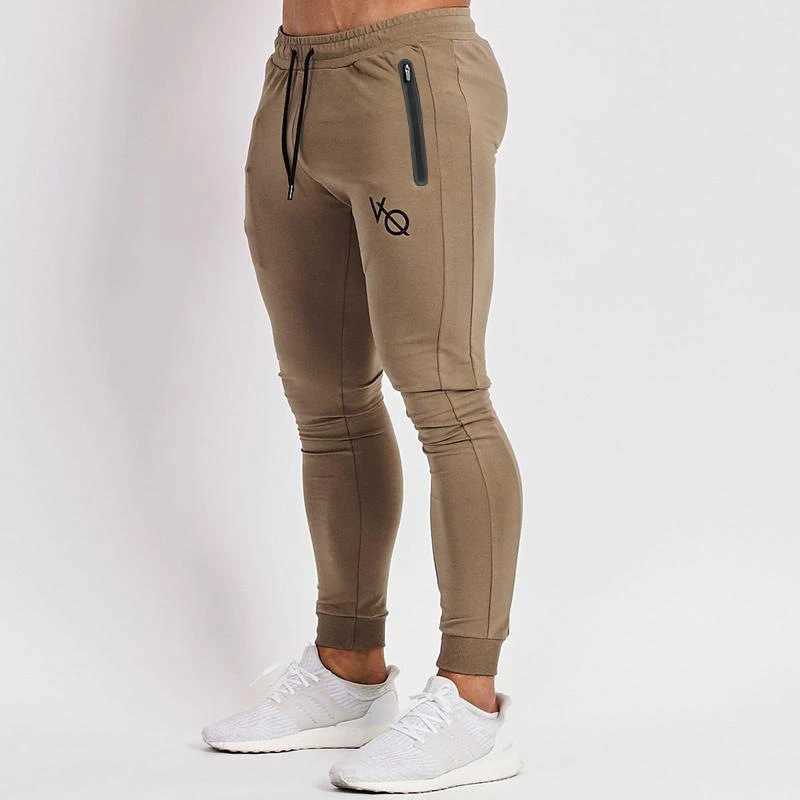 Joggers Sweatpants Men Sports Fitness Cotton Pants Fashion Mens Clothing Drawstring Casual Pants Gym Running Training TrousersXJ250303