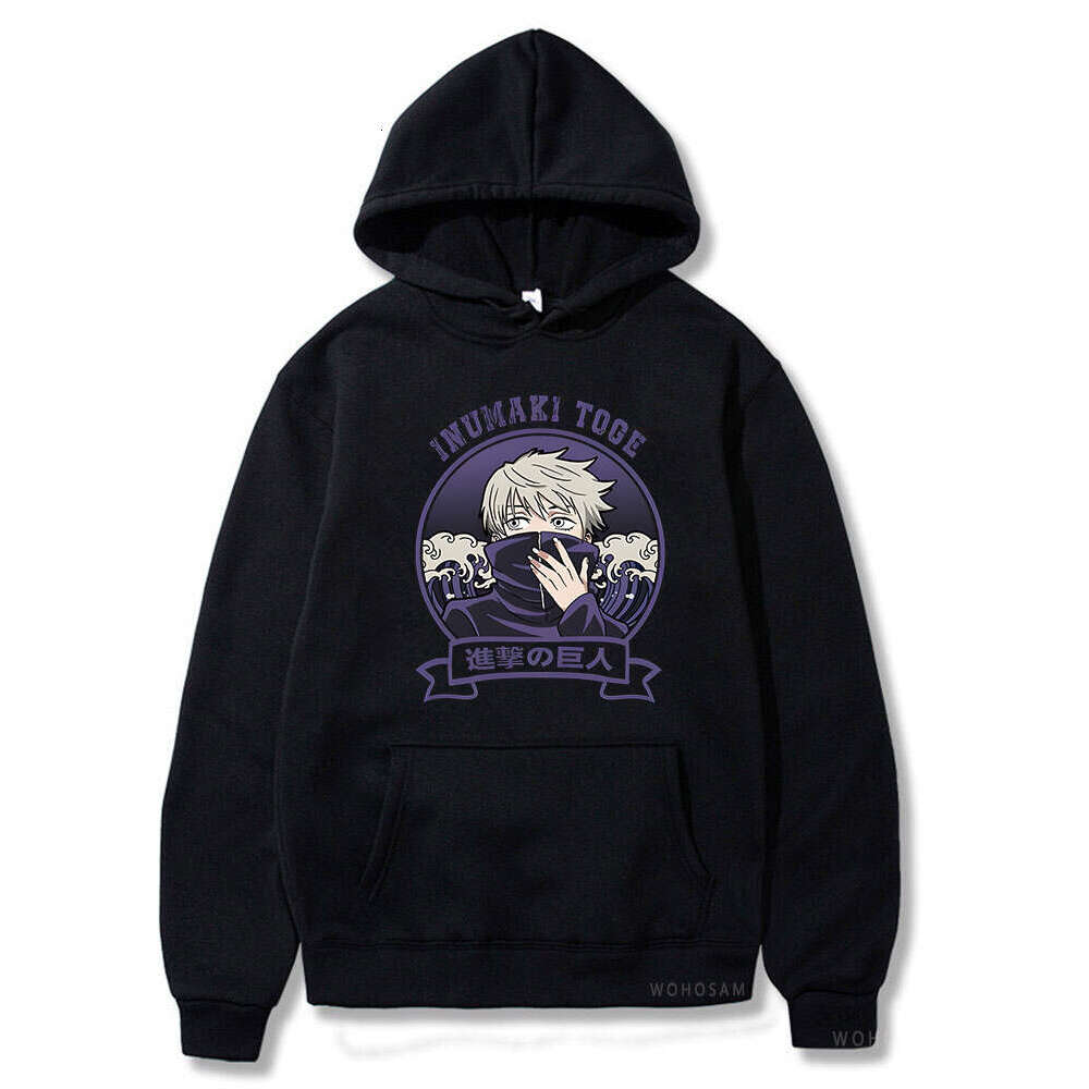 Jujutsu Anime Kaisen Hoodies Men Women Plus Size Casual Pullover Autumn Winter Long Sleves Fleece Warm Hooded Sweatshirts