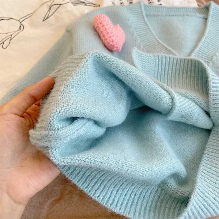 Korean childrens clothing sweater autumn winter coat 3D love knitted cardigan girl jacket baby girl clothing 2-8Y W240813