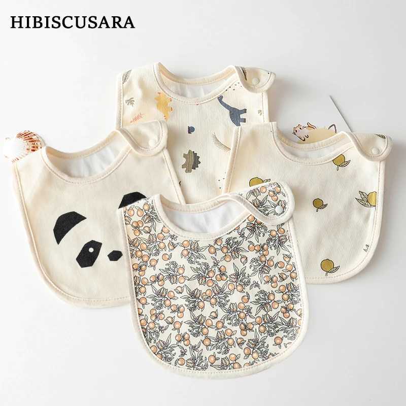 Bibs Burp Cloths INS Style Infant Baby 100% Cotton Bibs Waterproof Cartoon Bib Burp Cloth Newborn Boy Girl Feeding Bibs Saliva TowelL4812