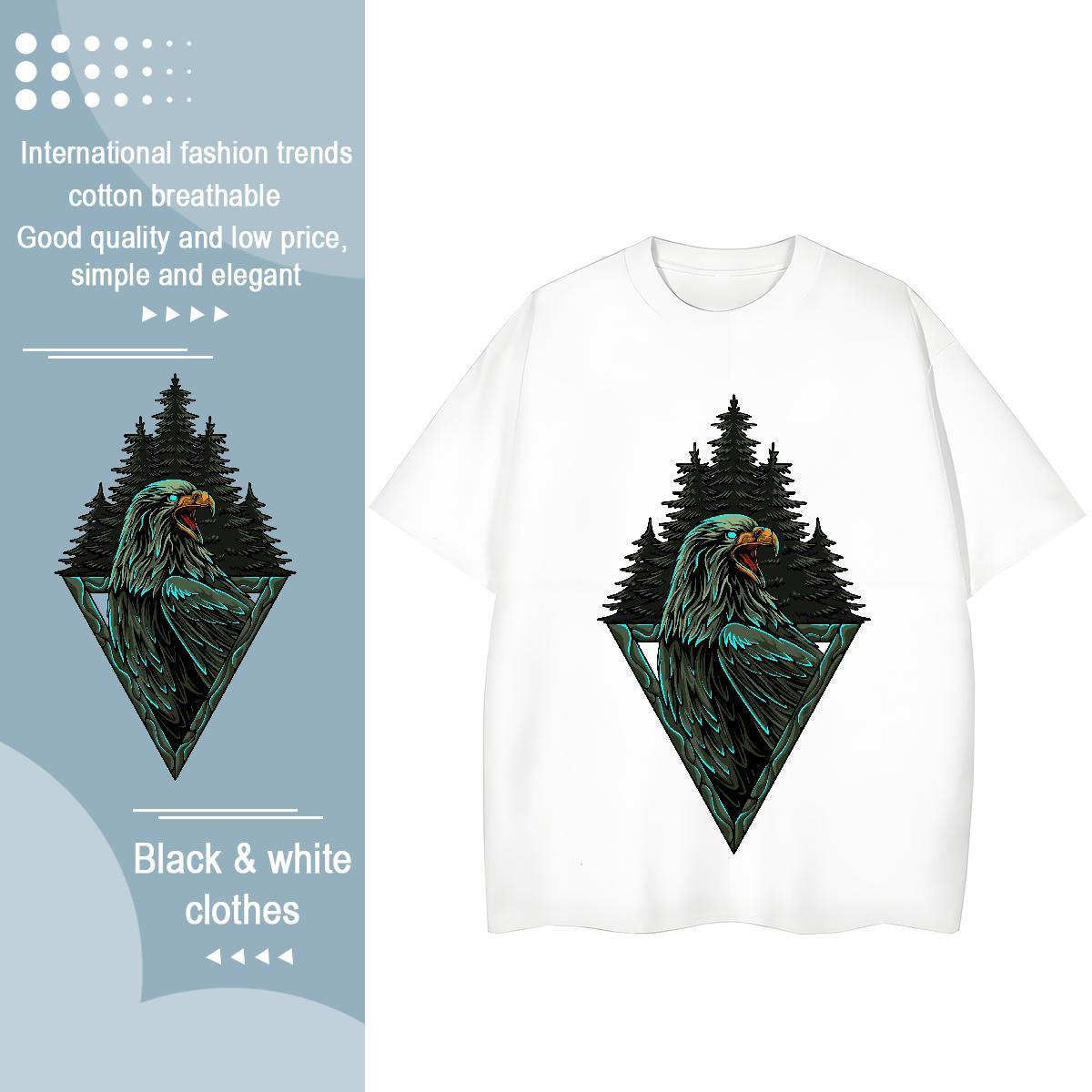 Cool Man T Shirts cool O Neck Short Sleeves Daily Outfit Skull 230g 100% Cotton Men Clothes T-Shirt Customized Tees