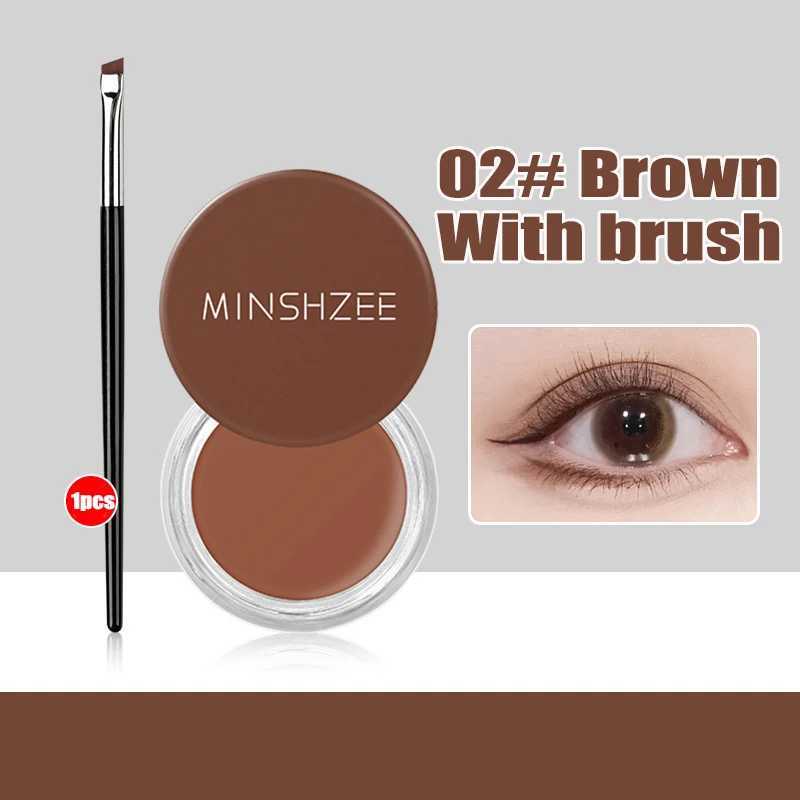 Smooth Waterproof Eyeliner Cream Smokey Gel Eye Liner Soft Easy Wear High Pigment Brown Matte Concealer Smudge-proof Eyes Makeup Y240813