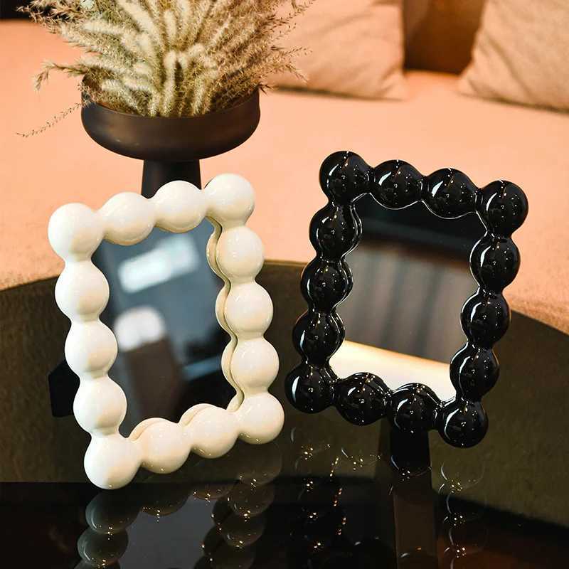 Mirror High Beauty Bedroom Dressing Table Cotton Candy Makeup Mirror New Dormitory Desktop Instagram Style Makeup Mirror W240813