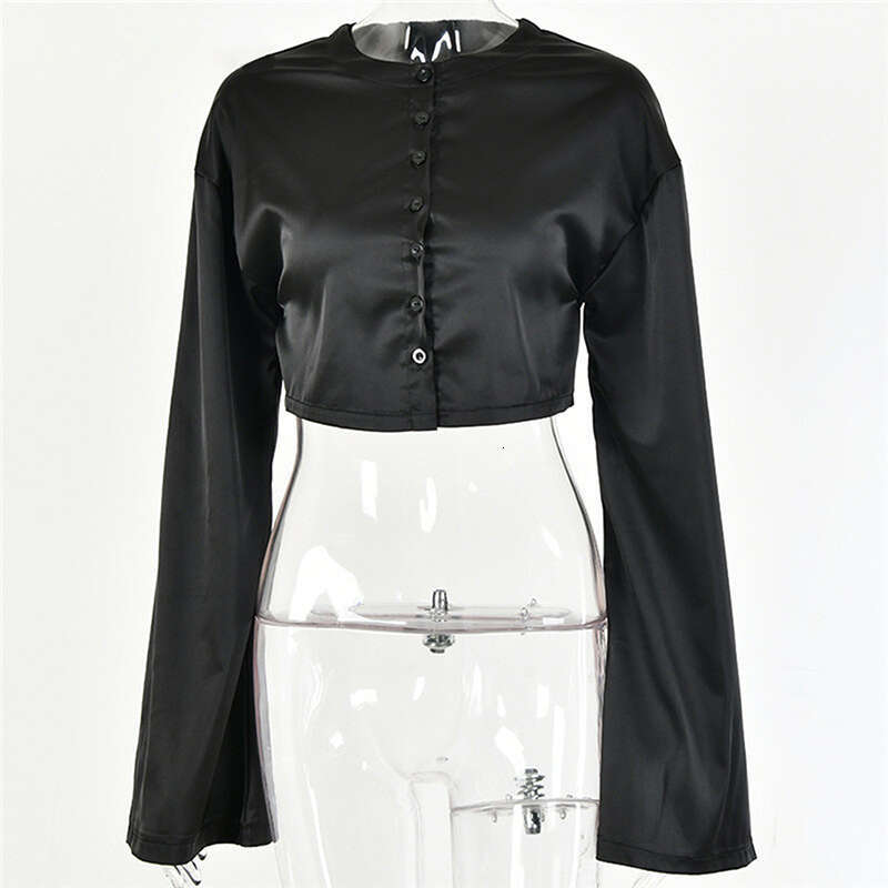 Elegant White Satin 2 Two Piece Set Women Lantern Long Sleeves Crop Tops Cardigan Sexy High Waist Mini Tennis Sports Skirts 2024 04