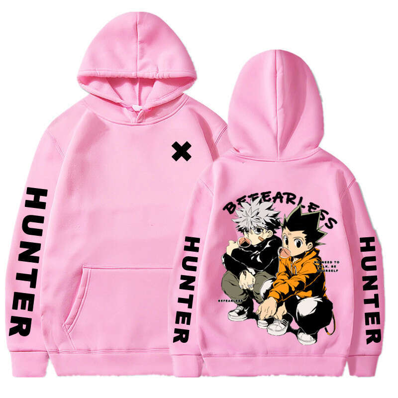 Hunter X Japan Anime Men Women Hoodies Killua Zoldyck Gon Haruku Unisex Pullover Casual Plus Size Sweatshirt Streetwear