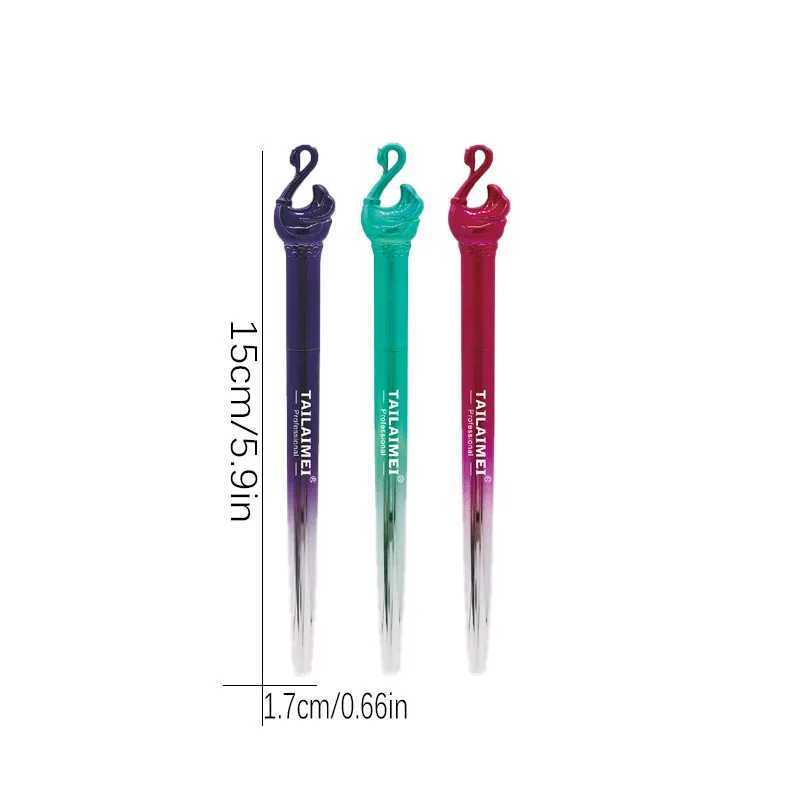 3pcs Swan Eyeliner Black waterproof and easy to color fast-drying black eyeliner Y240813
