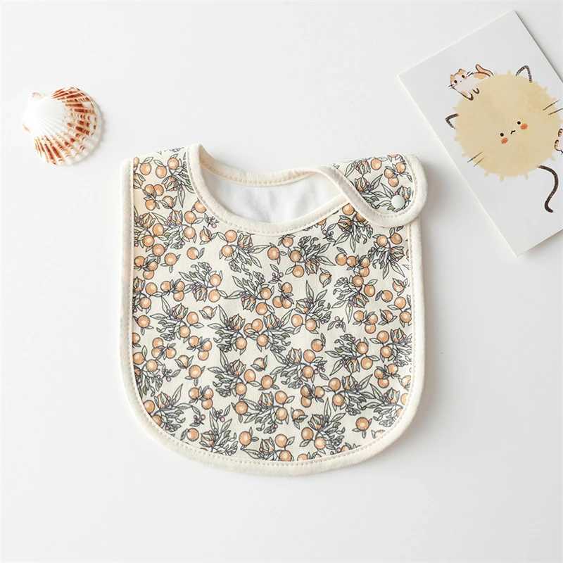 Bibs Burp Cloths INS Style Infant Baby 100% Cotton Bibs Waterproof Cartoon Bib Burp Cloth Newborn Boy Girl Feeding Bibs Saliva TowelL4812