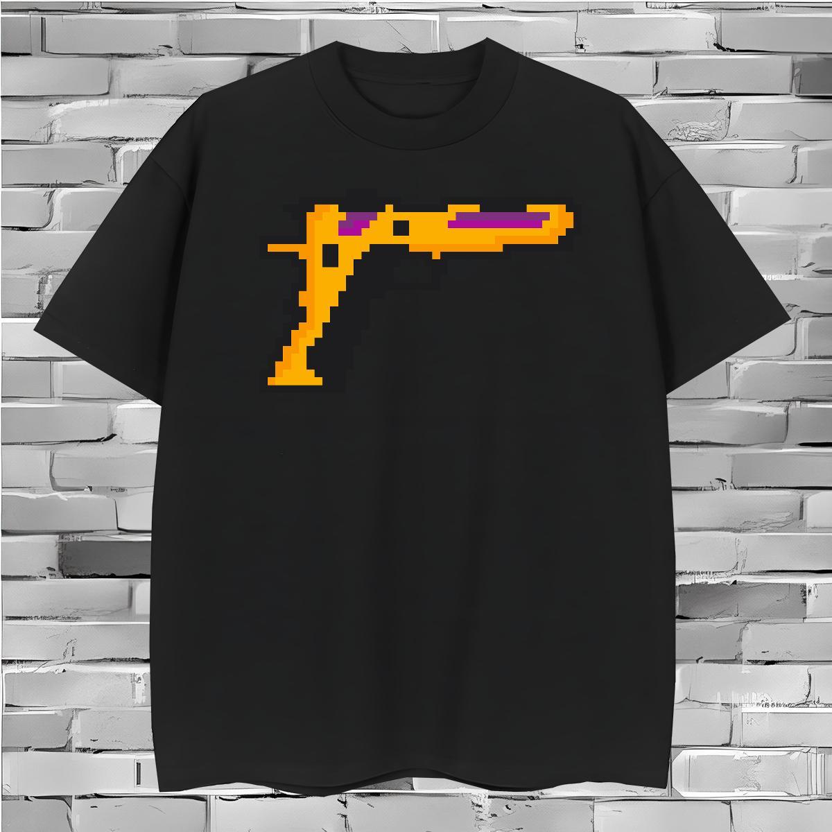Loose Fit T-Shirts for Men gun O-Neck Short Sleeve Hip Hop Custom Anime 230g Cotton Tshirts Designer Fashion Tops Tees