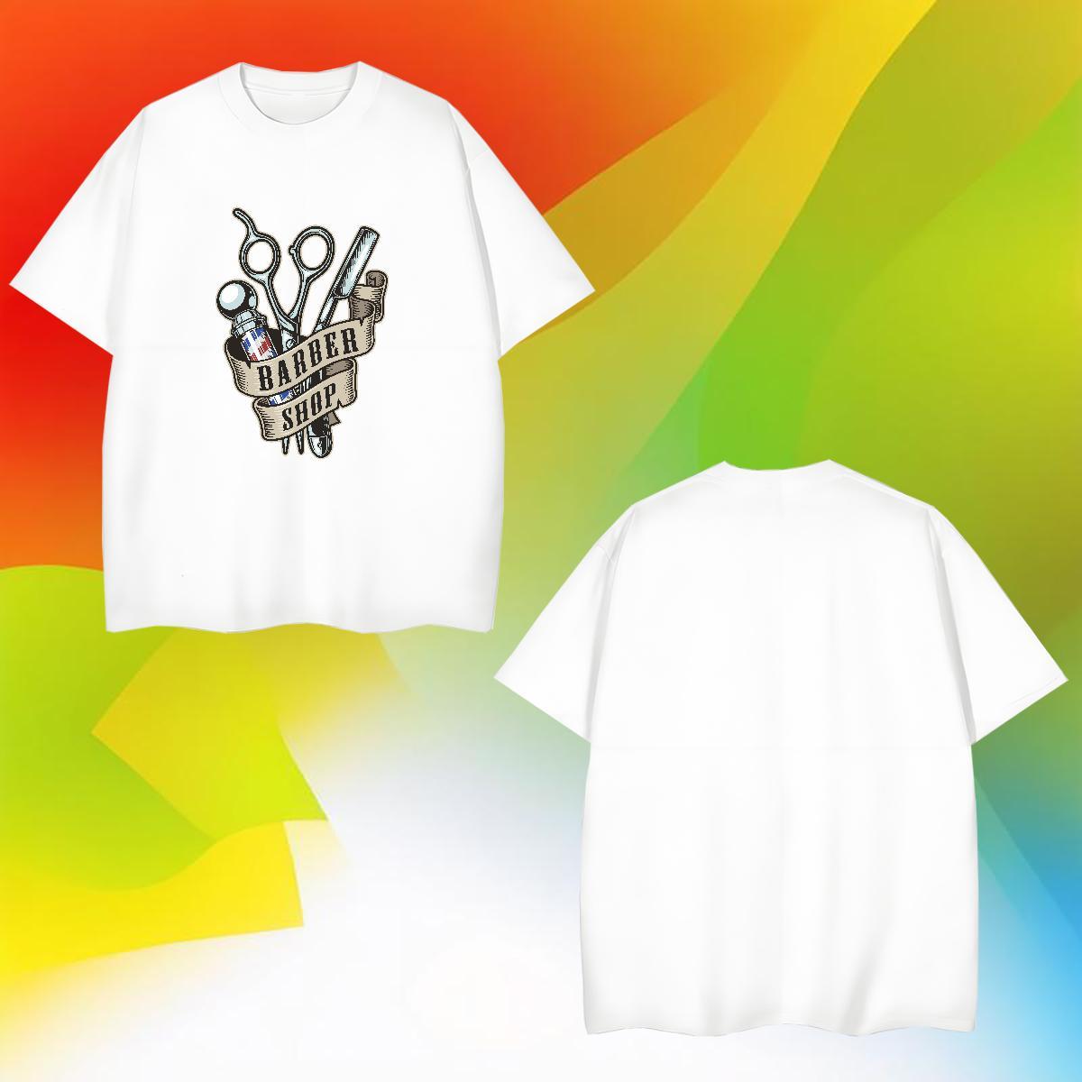 High Quality tool T shirt Anime Printing Street Men Clothes T-Shirt 230g 100% Cotton Customized Round Neck Short Sleeve DIY Logo Oversized Top Tees