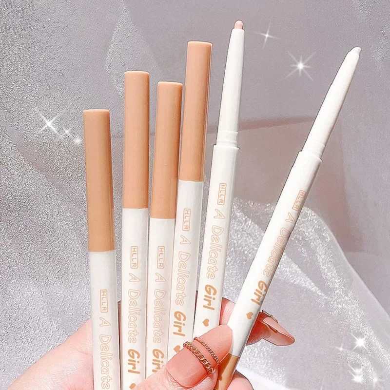 Shiny Eyeliner Makeup Highlighter Stick Pearl Lying Silkworm Pen Matte Tea Brown Eye Shadow Waterproof Beauty Cosmetics Women Y240813