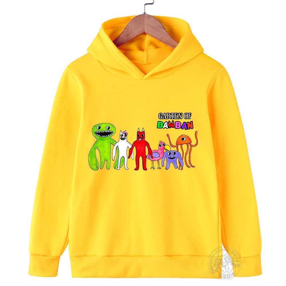 Game Garden of Banban Hoodie Kids Hooded Coats Baby Girls Clothes Teenager Boys Full Sleeve Sweater Children Pullover SweatshirtY240814