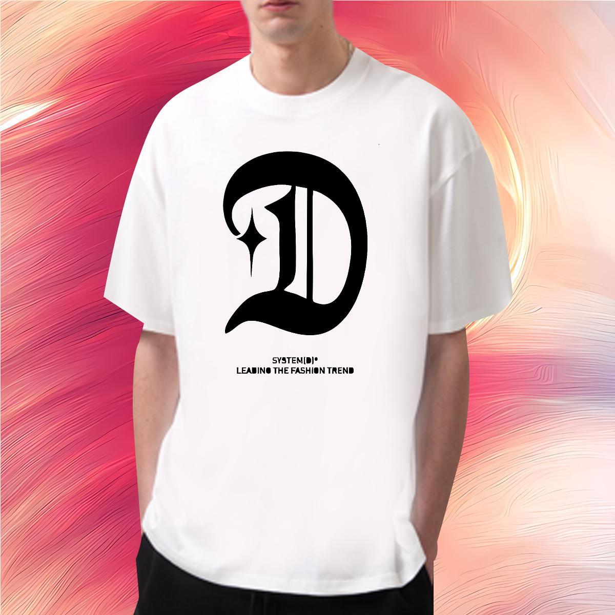 Classic letter T-Shirts Beach Couples T Shirts 100% Cotton 230g New Short Sleeve O-Neck Plus Size Custom Wear