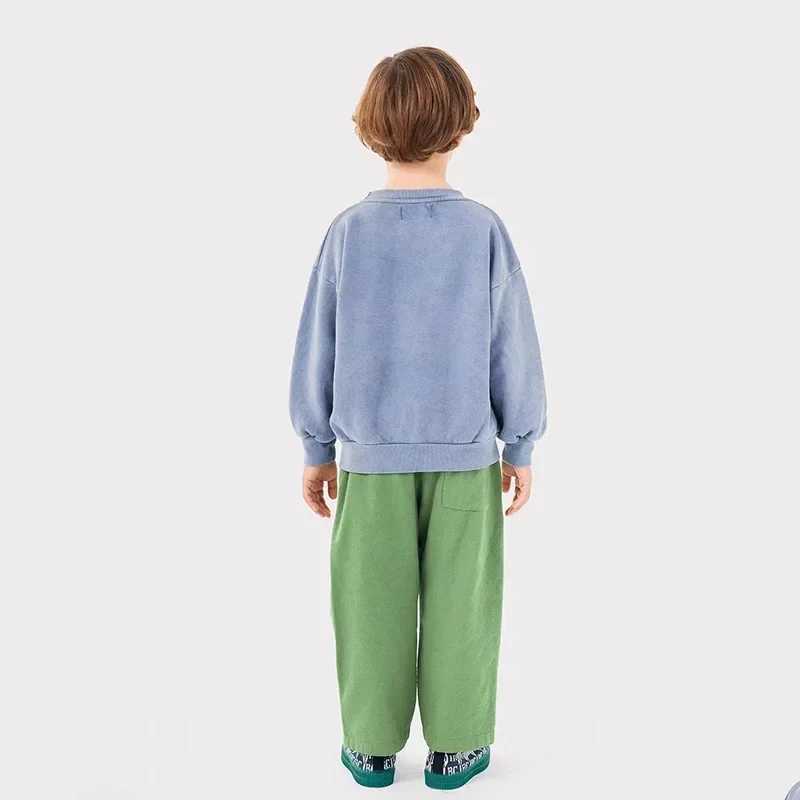 2024 New Autumn Fashion Boy Sweatshirt Cartoon Cotton Girl Hoodies Pullover Pants Set Casual Childrens Sweatshirt ClothesY240814