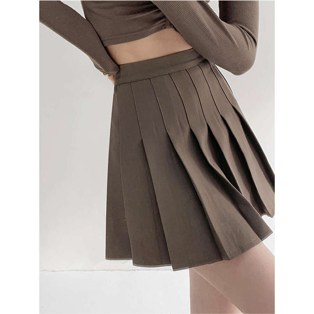 2024 Summer Women High Waist Pleated Skirt A-line Plaid Sexy Mini Preppy Uniform Tennis Skirts for Girls Black White s