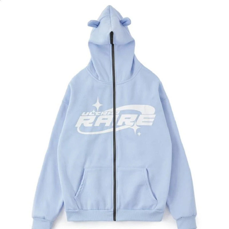Zip Up Hoodie Y2K Vintage Hoodie Letter Print Hoodie Hip Hop Street Style Fashion Punk Sports Jacket Hoodie Casual Zip Jacket 240810