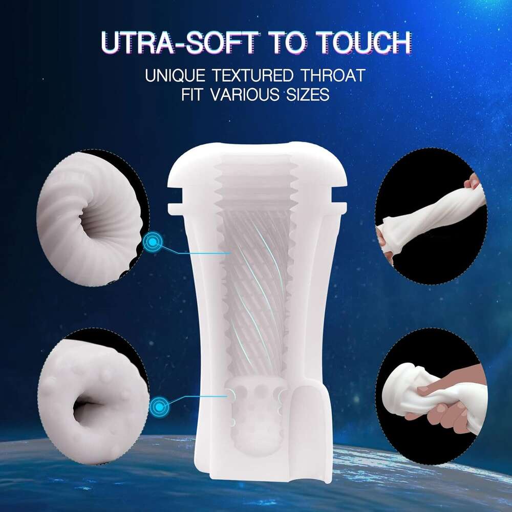 Automatic male device, 3D realistic texture electric pocket stroke device, with 3 suction and 3 vibration modes, adult sex toy for men and stimulation