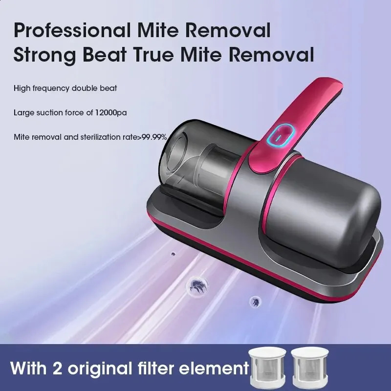 Pest control instrument vacuum cleaner 12000PA portable for mattresses sofas beds household detachable filters bed w240813
