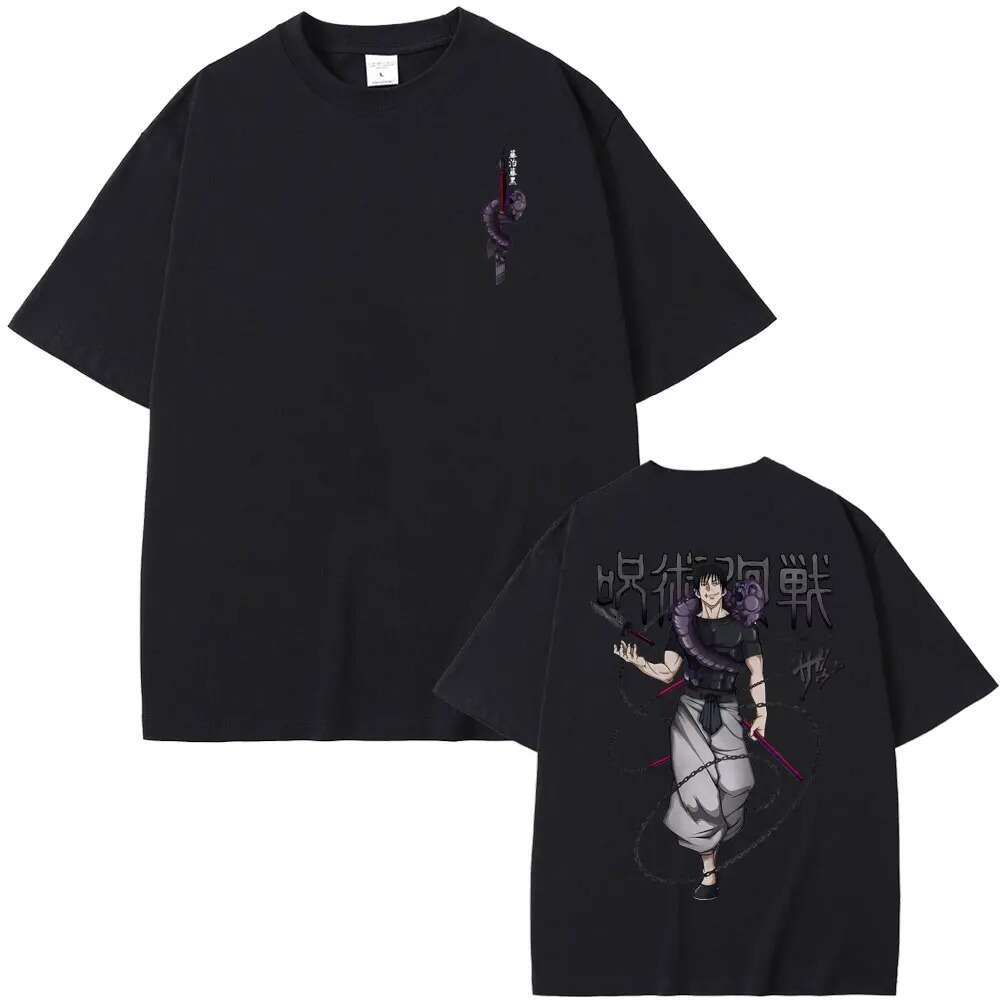 Haruku Anime Jujutsu Kaisen T Shirt Fushiguro Toji Printed Men Women T-shirts Hot Manga Unisex Oversized Aesthetic Tshirts oji -shirts shirts