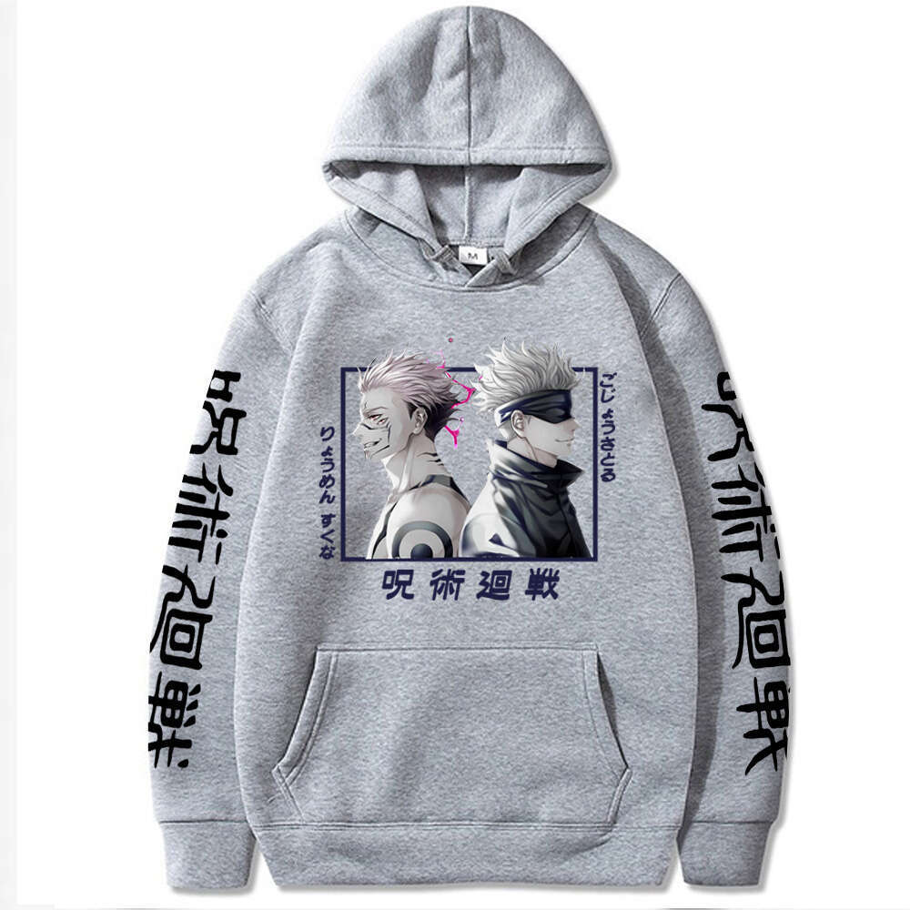 Kaisen Jujutsu Cosplay Funny Gojo Satoru Cool Ryomen Sukuna Manga Friend Print Sweatshirts Autumn Winter Plus Size Hoodie