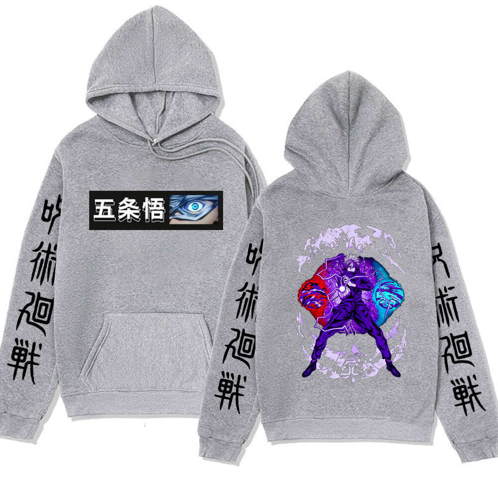 Kaisen Jujutsu Satoru Anime Hoodie Cool Manga Gojo Fans Gift Sweatshirts for Men Winter Long Sleeves Plus Size Street Hoody