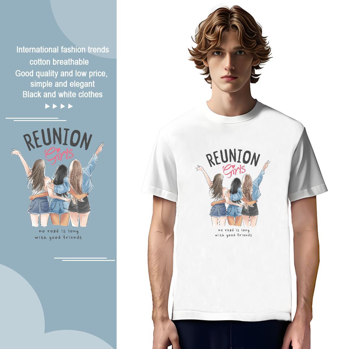 TOP Quality person T Shirt For Man Street Tshirts 230g Cotton Stylist Crew Neck Custom Anime Tops