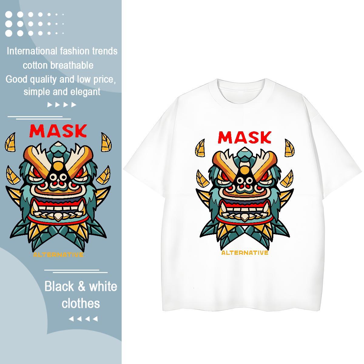Loose Fit T-Shirts Breathable Beach Customized Print 230g 100% Cotton Mens Tshirts Designer Polos