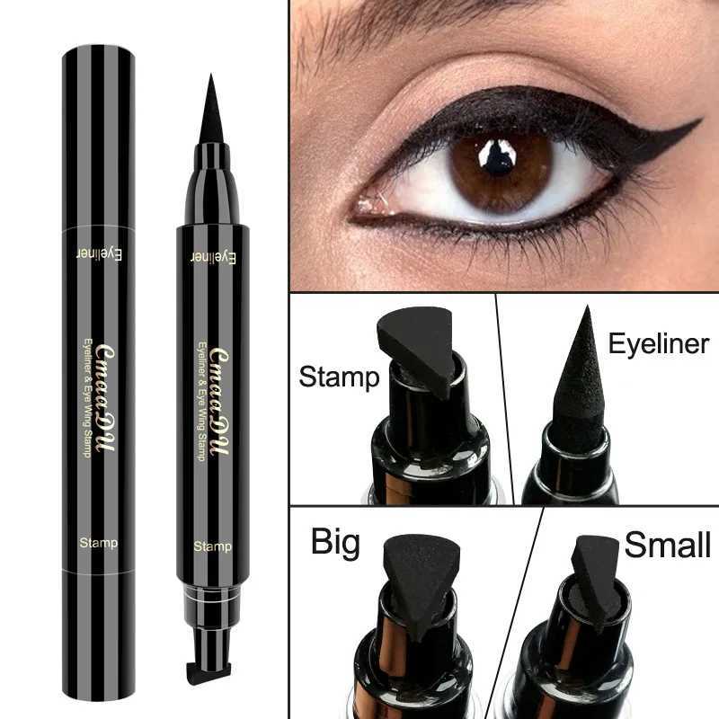 Liquid Eyeliner Stamp Marker Pen Waterproof Long Lasting Double-ended Cosmetic Makeup Eye Liner Y240813