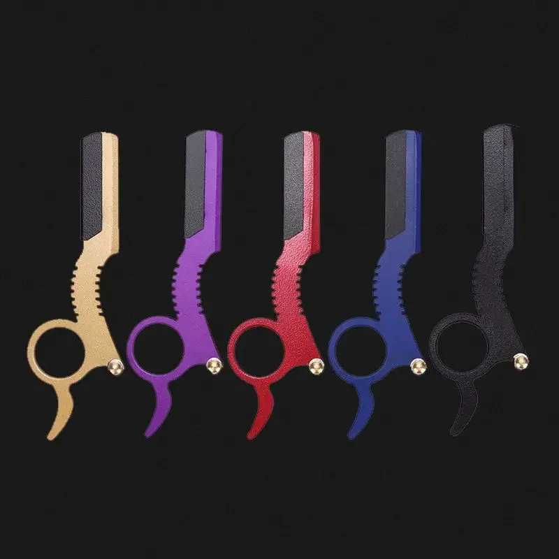 Straight Edge Barber Razor Men Haircut Beard Eyebrow Shaving Tool Manual Depilation Razor Hairdresser Trimming Shaver BarbershopM240814