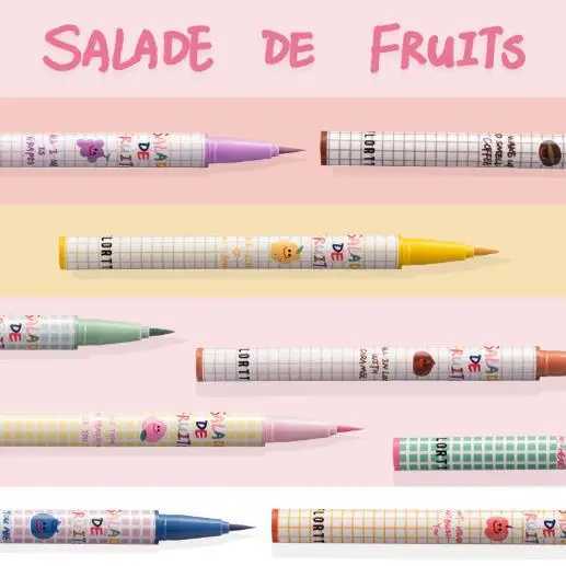FLORTTE Fruit Salad Series Colorful Waterproof Liquid Eyeliner pencil Long-lasting Non-smudging Easy to Wear Eye Makeup Cosmetic Y240813