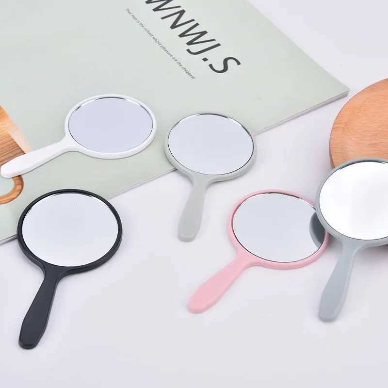 Handheld makeup mirror circular makeup mirror with handheld makeup mirror W240813