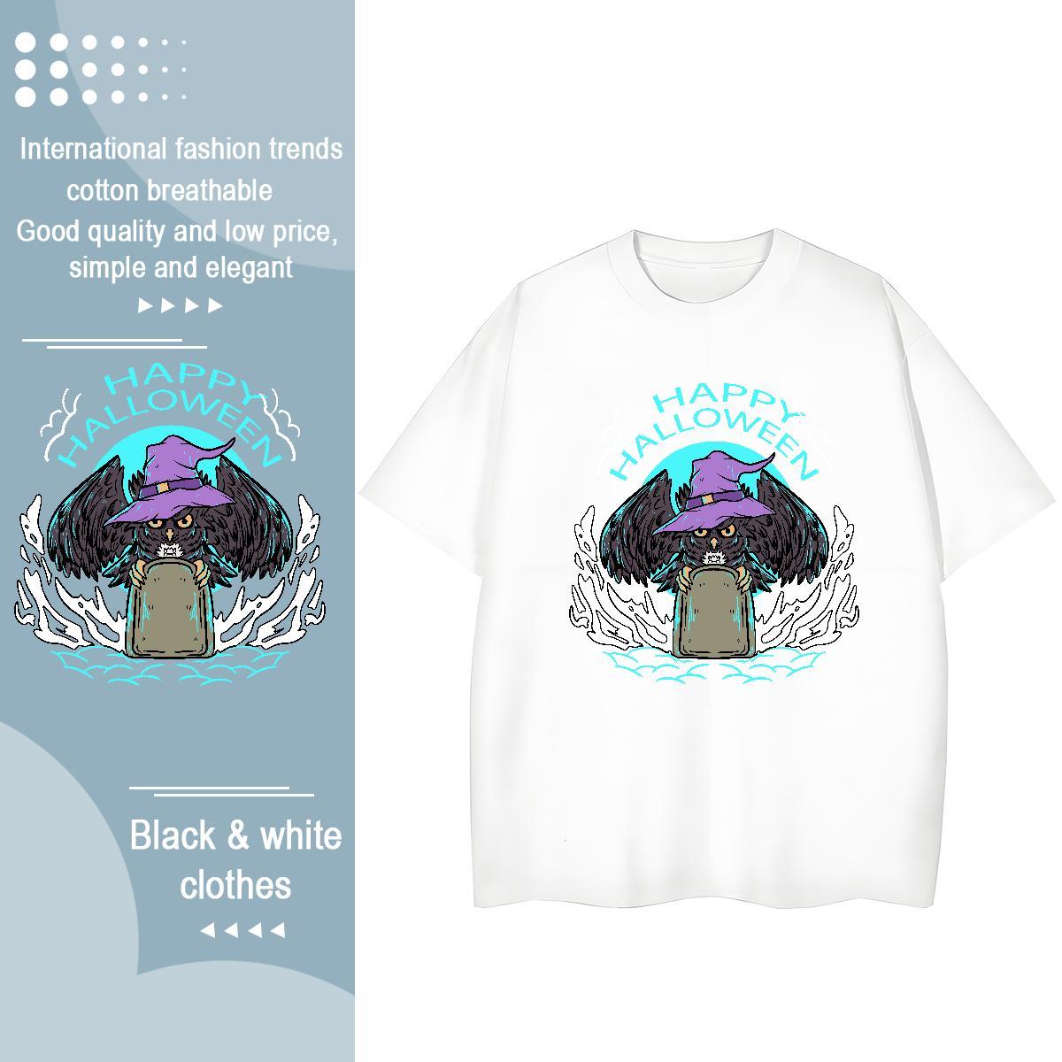 Cool T Shirts Men eagle Short Sleeve O-Neck Casual Daily Wear Oversized 230g Cotton Men Tshirts Fashion Tops