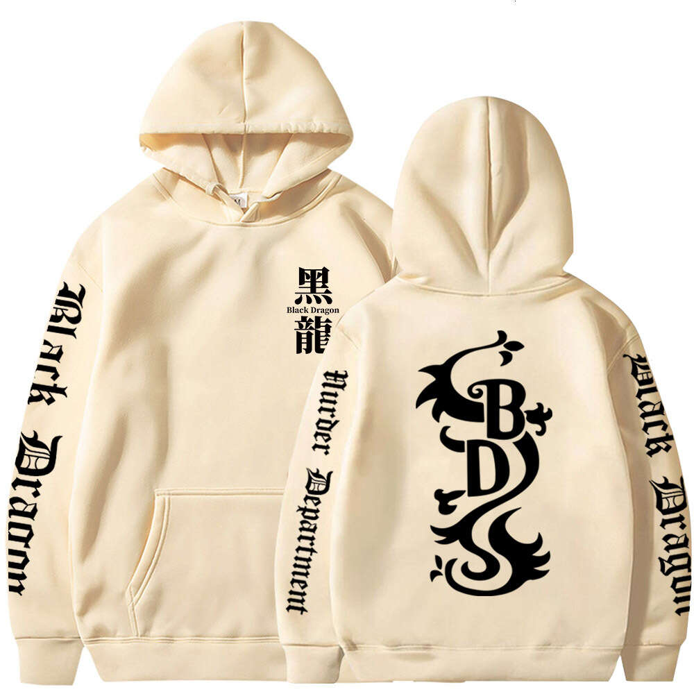 Women Men Tokyo Revengers Anime Hoodies Black Dragon Graphic Printed Hooded Plus Size Sweatshirt Haruku Pullover Clothing